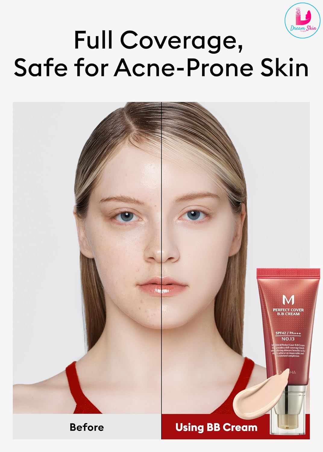 MISSHA M Perfect Cover BB Cream SPF42 PA+++ - 7 Colors [#13 Bright Beige]